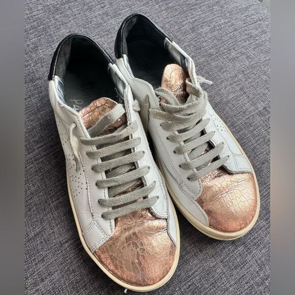 P448 Enn Rose Gold Love Top Snack Shoe Perforated Latner
Size 38 UE 8 US - Picture 11 of 11